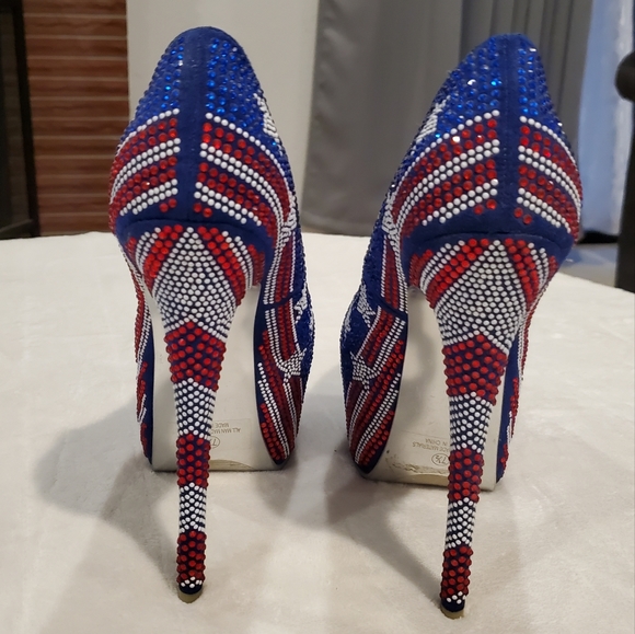 Absolutely Stunning 4th of July Stilettos Size 7.5 - Picture 6 of 9